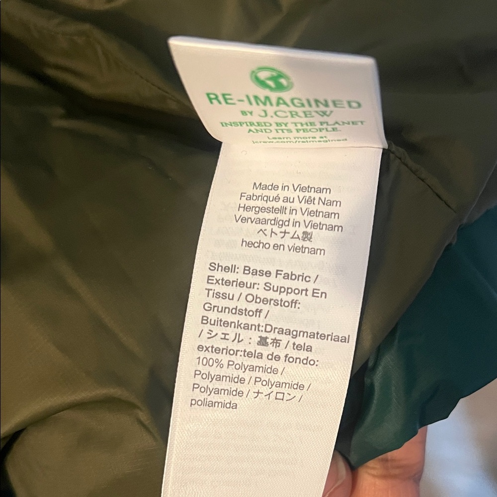 J. Crew Green Drawstring Puffer Jacket - image 4